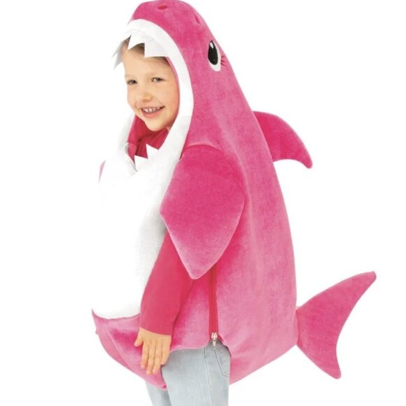 NEW LICENSED PINK FONG PINK MOMMY SHARK TODDLER COSTUME OSFA TODDLER - Picture 2 of 3